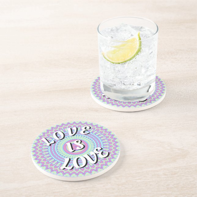 Posavasos Love Is Love Pride Montaña Rusa (Lado)