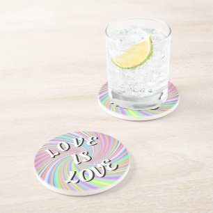 Posavasos Love Is Love Pride Montaña Rusa