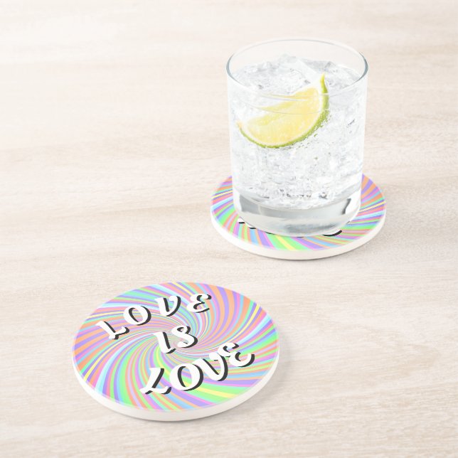 Posavasos Love Is Love Pride Montaña Rusa (Lado)