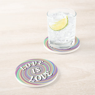 Posavasos Love Is Love Pride Montaña Rusa