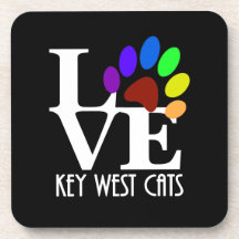 LOVE Key West Cats (texto blanco)