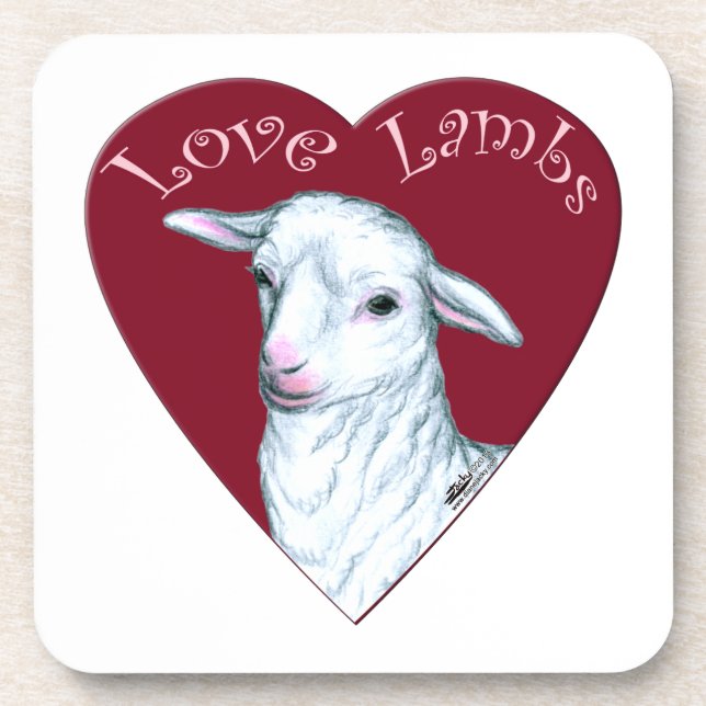 Posavasos Love Lambs (Frente)