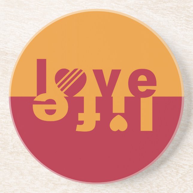 Posavasos LOVE LIFE coaster (Frente)