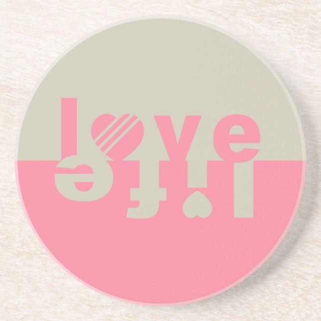 Posavasos LOVE LIFE coaster (Frente)
