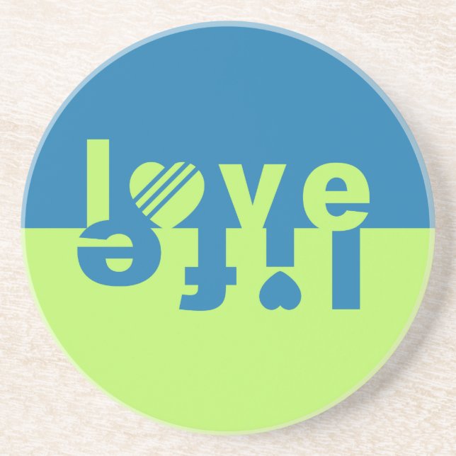 Posavasos LOVE LIFE coaster (Frente)