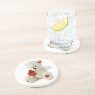 Posavasos Love Teddy Valentine personalizado cuaster