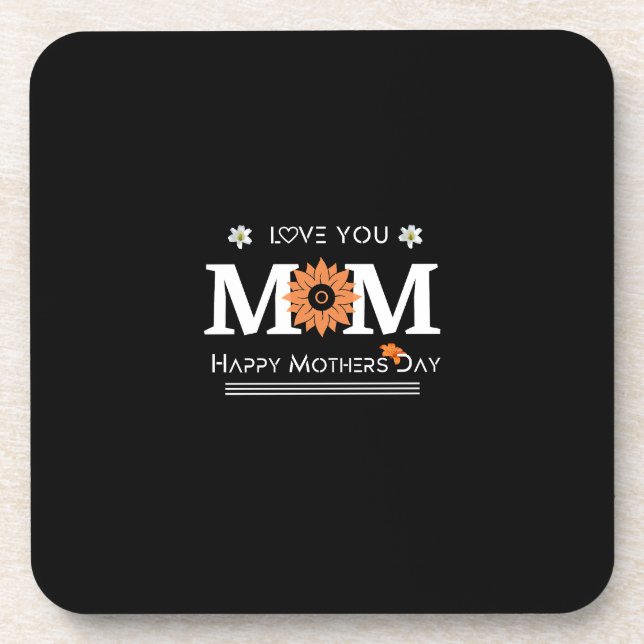 Posavasos Love You Mom Design     (Frente)