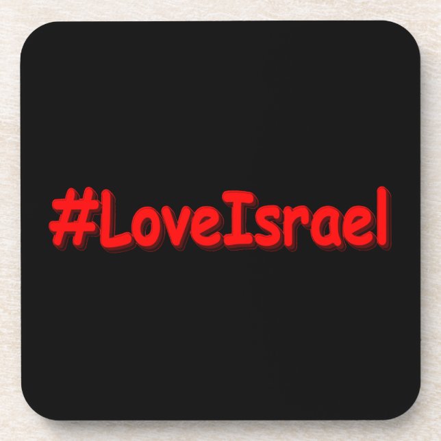 Posavasos "LoveIsrael", diseño elegante. Comprar ahora (Frente)