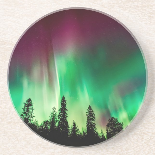 Posavasos Luces boreales de Aurora (Frente)