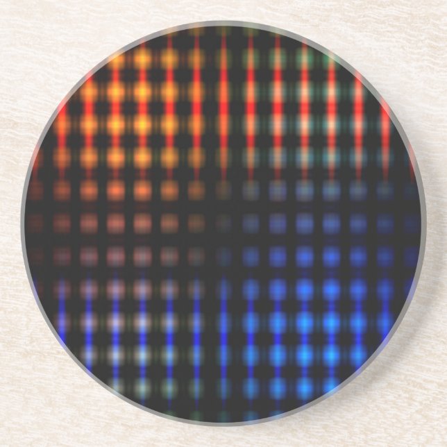 Posavasos Luces brillantes y coloridas (Frente)