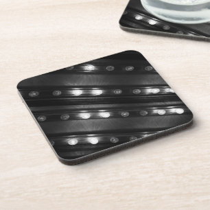 Posavasos Luces Twinkle en blanco y negro