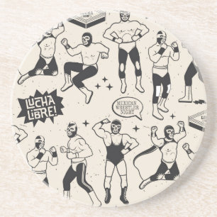 Posavasos Lucha libre: patrón de lucha mexicana