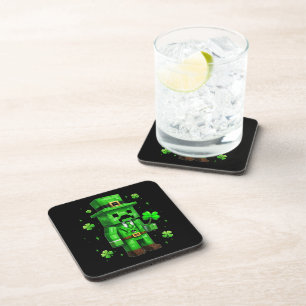 Posavasos Lucky Leprechaun Divertido Videojuego del Día de S