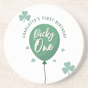 Posavasos Lucky One cumpleaños St Patricks Day Trébol