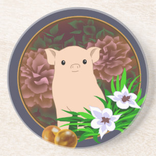 Posavasos Lucky Pig