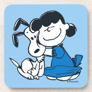 Posavasos Lucy Hugging Snoopy