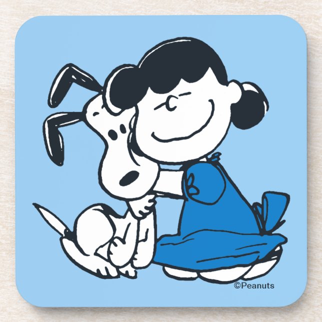 Posavasos Lucy Hugging Snoopy (Frente)