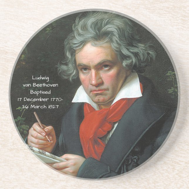 Posavasos Ludwig van Beethoven, 1820 (Frente)