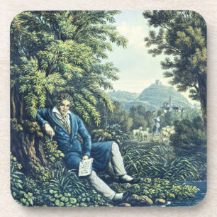 Posavasos Ludwig van Beethoven por un río (engravin
