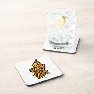 Posavasos Lujoso graffiti de Año Nuevo Kawaii — Diagonal Cel