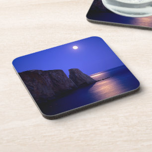 Posavasos Luna al anochecer   Roca Perce Costa de Gaspe Queb