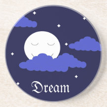 Luna llena a la medianoche y estrellas