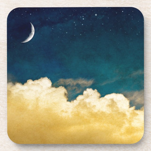 Posavasos Luna y Cloudscape (Frente)