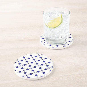 Posavasos Lunares Azules Marinos, Patrón de Lunares, Puntos