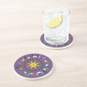 Posavasos Lunas Orgullo Crescent Queer