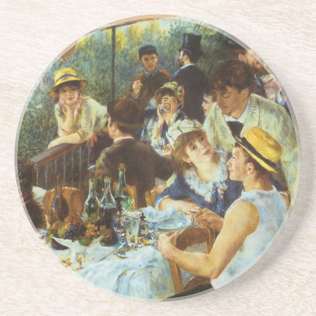 Posavasos Luncheon del Fiesta de Boating por Pierre Renoir (Frente)