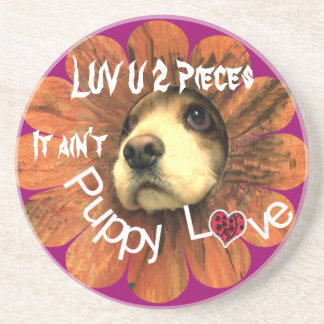 Posavasos Luv U 2 trozos no es adoración de adoradores