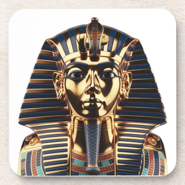 Posavasos Luxury Golden Egyptian Mask Artwork (Frente)