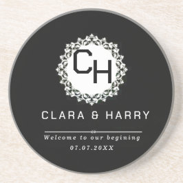 Posavasos Luxury Simple minimalist elegant modern weeding