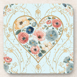 Posavasos Luxury, Valentine's Day, Flowers of My Heart