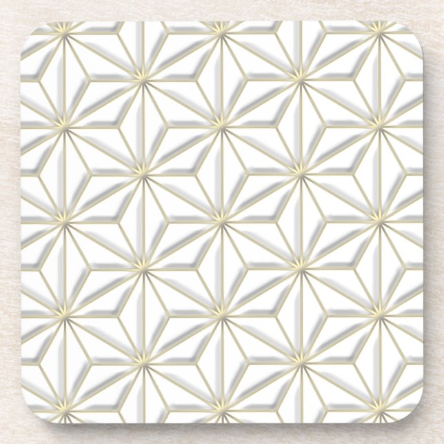 Posavasos luz de estrellas doradas (Frente)