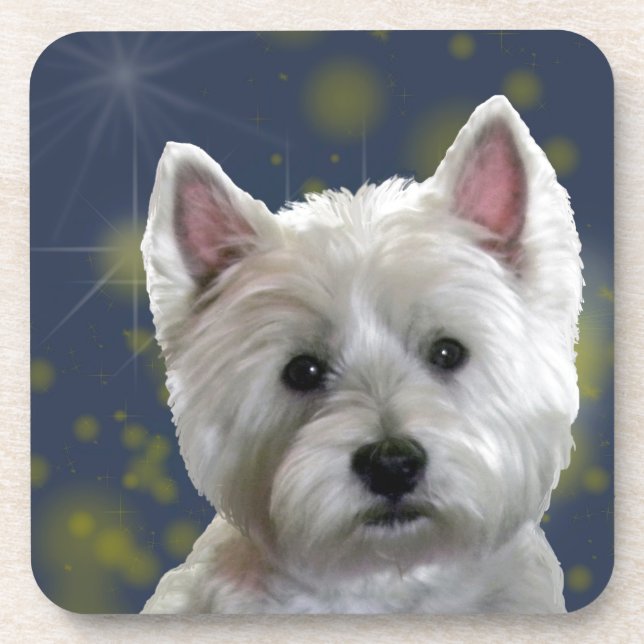 POSAVASOS LUZ DE LAS ESTRELLAS WESTIE (Frente)