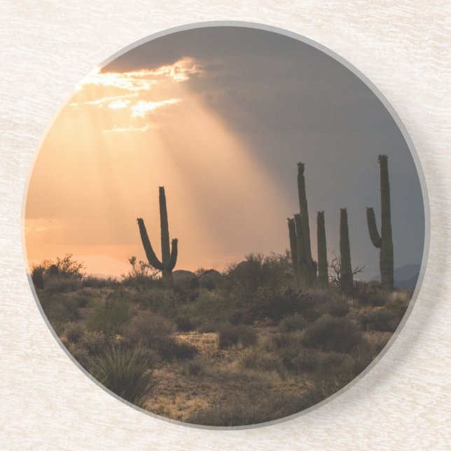 Posavasos Luz en el desierto (Frente)