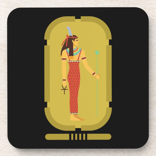 Posavasos Maat On Gold Cartouche (Frente)