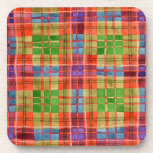 Posavasos MAC RAE TARTAN Duros Ataques Plásticos