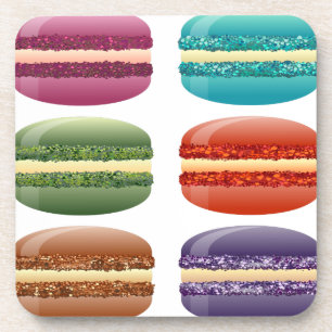 Posavasos macarras de arco iris