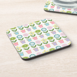 Posavasos Maceteros de Flores Pastel Lindos