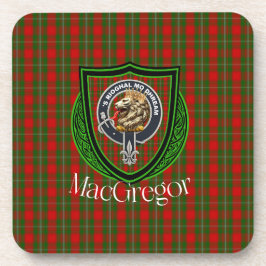 Posavasos MacGregor Scottish Clan Tartan & Crest