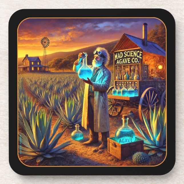 Posavasos Mad Science Agave Co. (Frente)