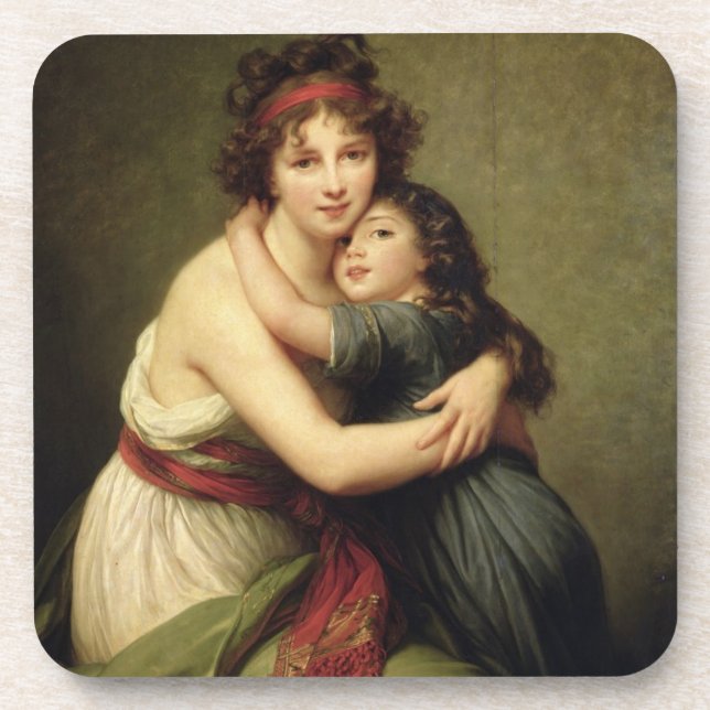 Posavasos Madame Vigee-Lebrun y su hija (Frente)