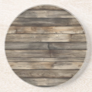 Posavasos Madera Falsa Marrón