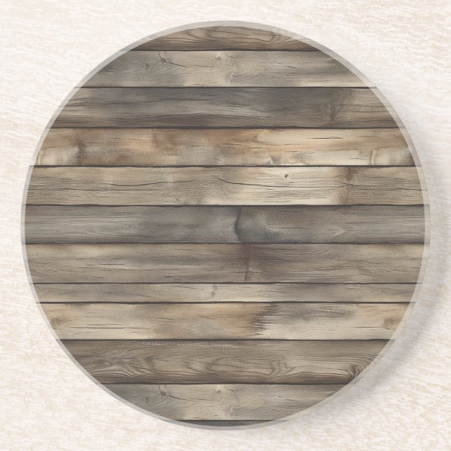 Posavasos Madera Falsa Marrón (Frente)