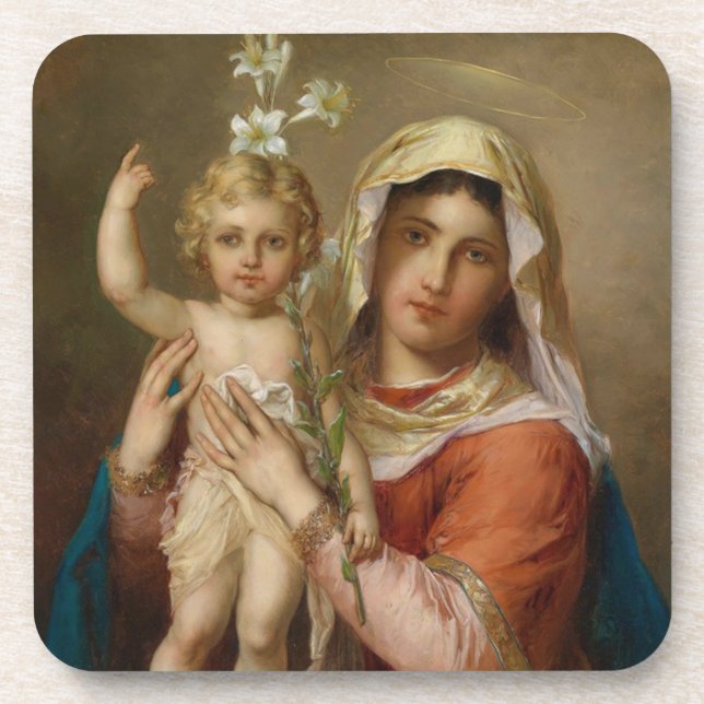 Posavasos Madona y Niño (Frente)
