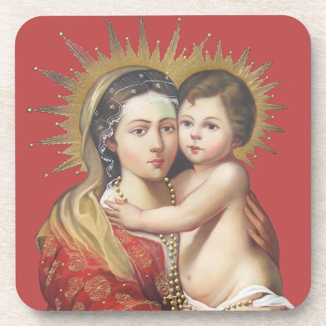 Posavasos Madona y Niño (Frente)