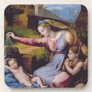 Posavasos Madonna de la diadema azul o Madonna de t