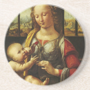 Posavasos Madonna del clavel de da Vinci